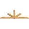 Ekena Millwork Kennewick Rough Sawn Timber Gable Bracket, Western Red Cedar, 72"W x 30"H x 2"D x 4"F, 10/12 Pitch GBW072X30X0204KEN00RWR - alternate 4